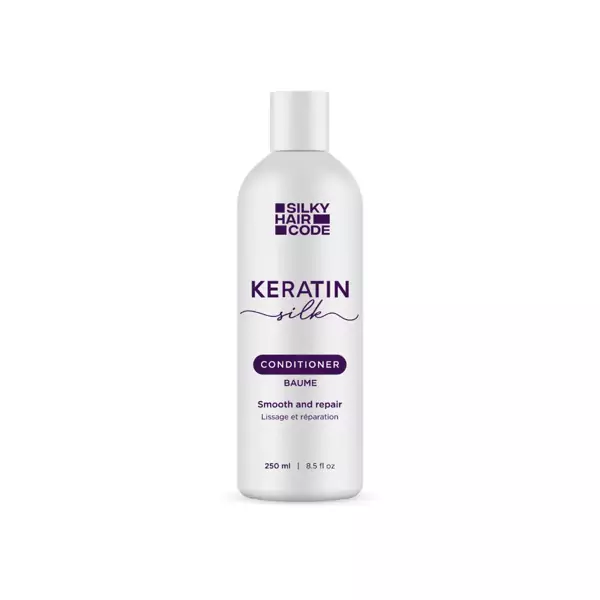 KERATIN SILK Baume répare efficacement les cheveux abîmés;